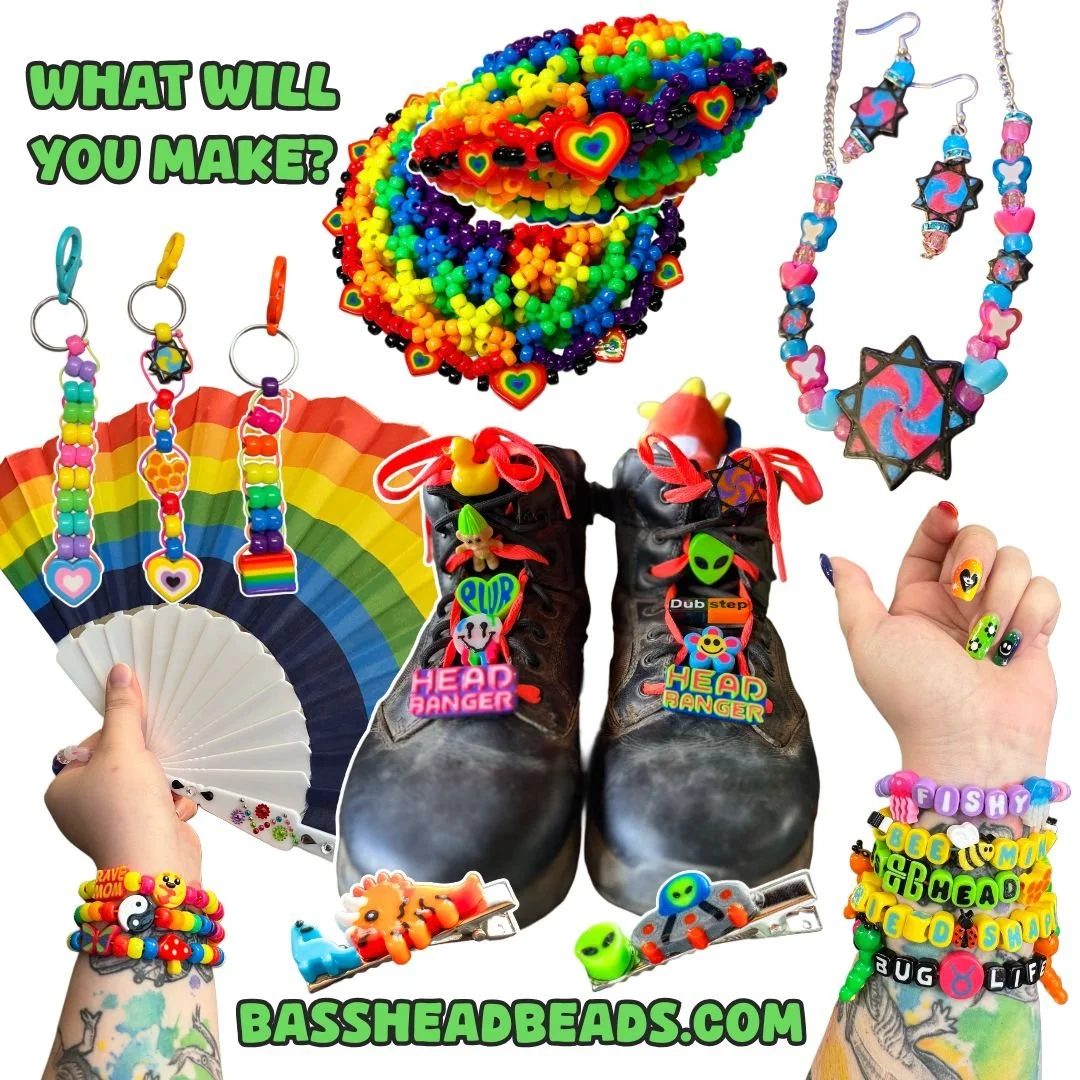 Furby Inspired Face Beads — Bass Head Beads